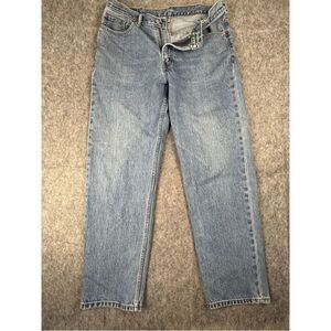 Levi's 550 Jeans Men's 38 X 34 Blue Denim Medium Wash Cotton Straight 5 Pockets